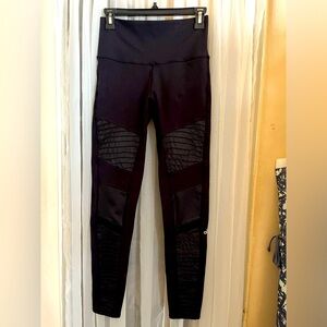 Alo moto leggings with mesh panels